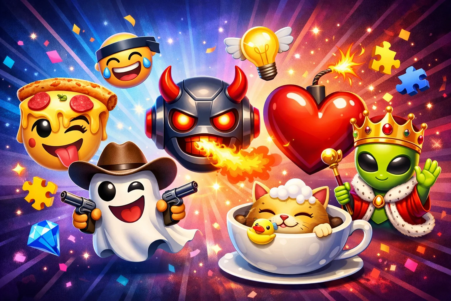 Junte qualquer emoji e crie reações únicas com controle total