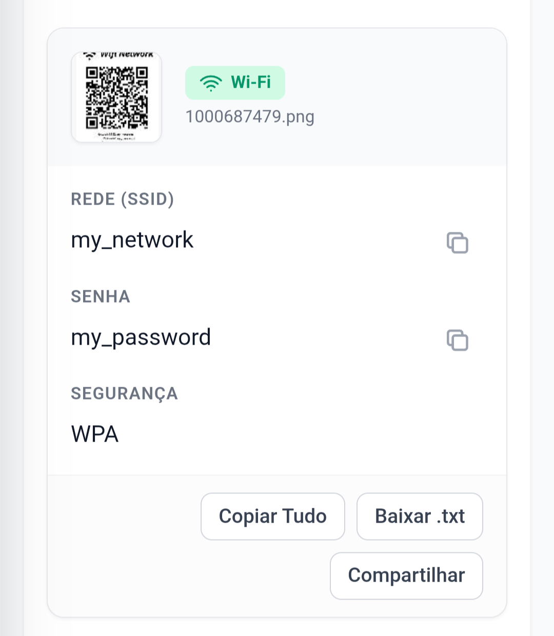Leitura de QR Code de Wi-Fi separando Nome da Rede e Senha de forma inteligente